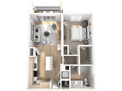 Aspire floorplan at Altis Santa Barbara, Florida